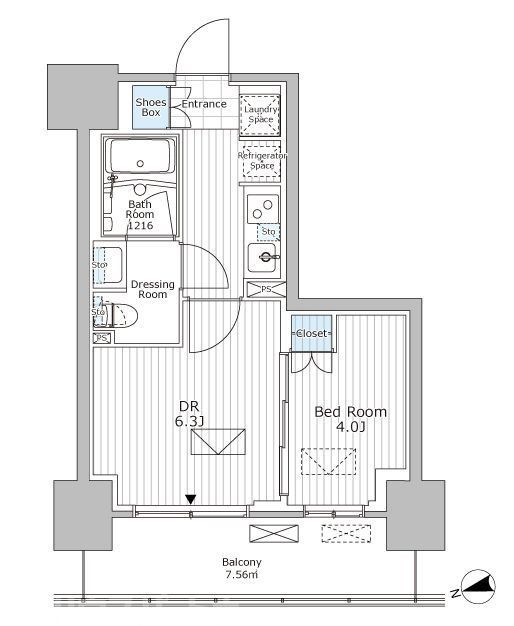 パークアクシス市川の間取り