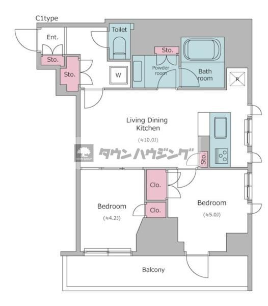 文京区本郷のマンションの間取り