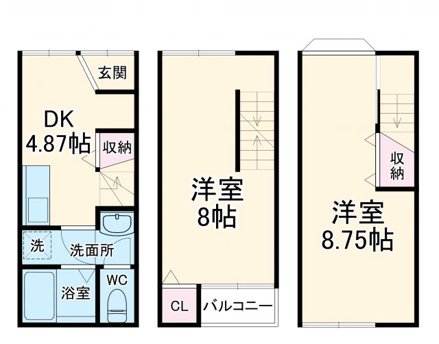 東光町1丁目貸家の間取り