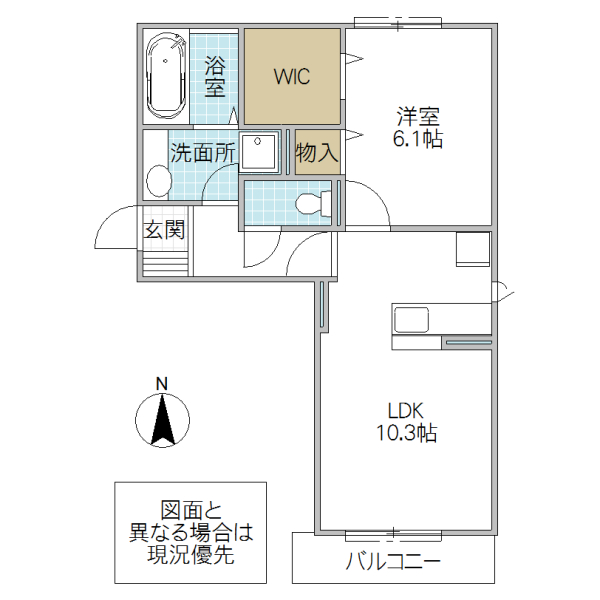 ルピナスヴィラ Aの間取り