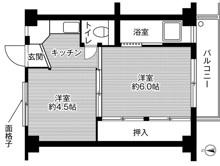 横浜市瀬谷区阿久和西のマンションの間取り