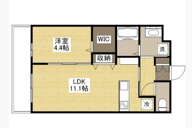 福山市旭町のマンションの間取り