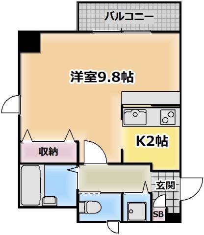 墨田区江東橋のマンションの間取り