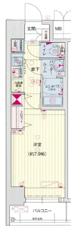 ララプレイスOSAKADOMECITYフトゥーロの間取り