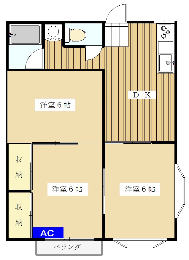 スターコーポの間取り