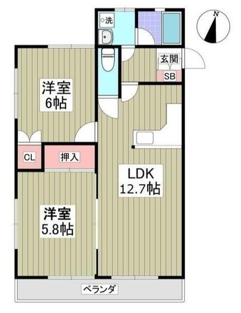 エトワールハイツ足利の間取り