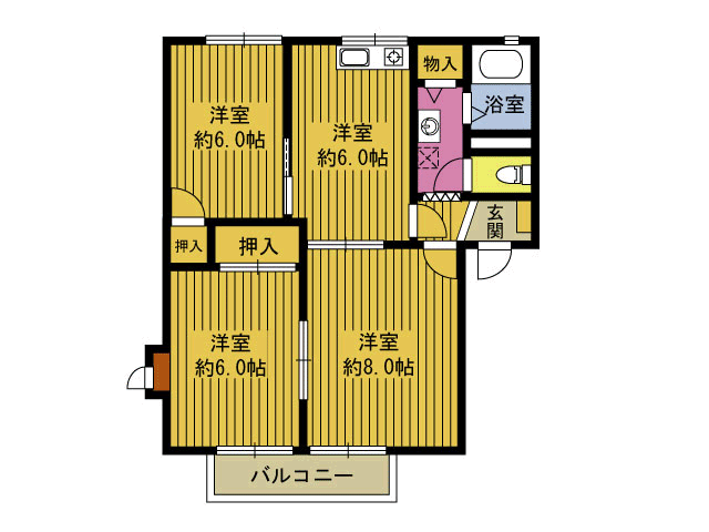 アーバンルネサンスＡ棟の間取り