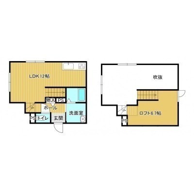 仮）新中野町3丁目新築アパートの間取り