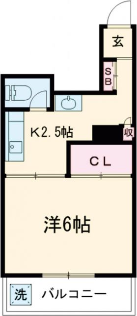 目黒区目黒本町のマンションの間取り