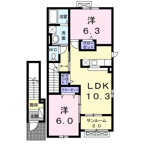 エリタージュの間取り