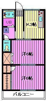 小川マンションＡ棟Ｂ棟の間取り