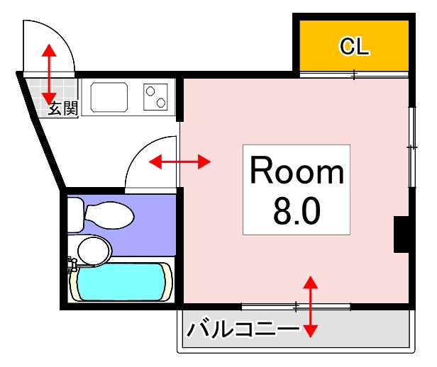 メゾンホワイトの間取り