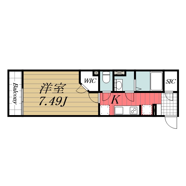 千葉市中央区鵜の森町のマンションの間取り