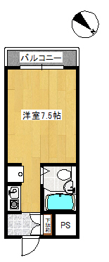 米子市錦町のマンションの間取り