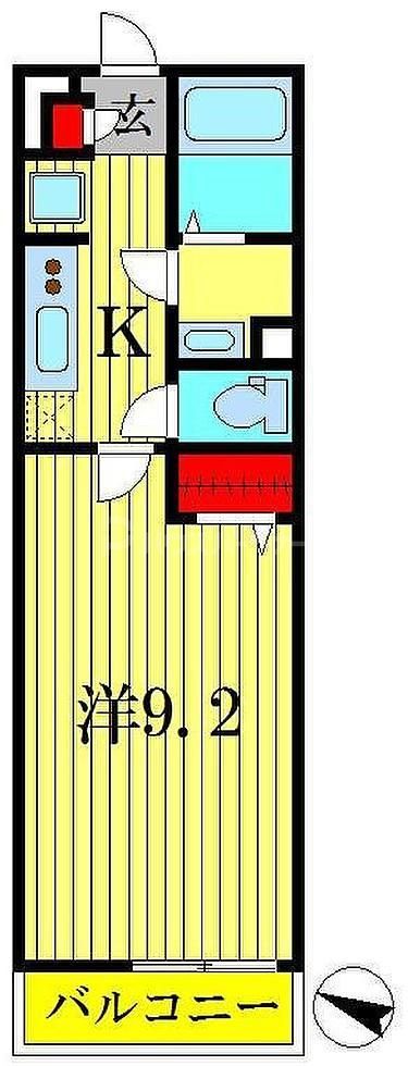 リブリ・アクティー柏Ｂの間取り