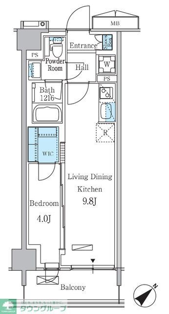 品川区南大井のマンションの間取り