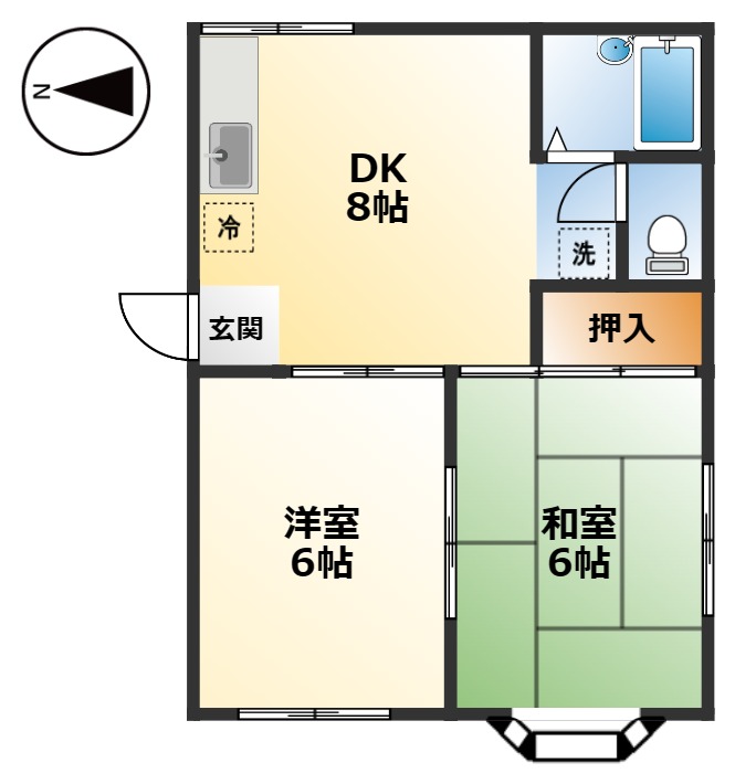 コート成田の間取り