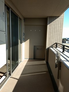 【宇都宮市本町のマンションのバルコニー】