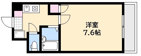 広島市西区大宮のマンションの間取り