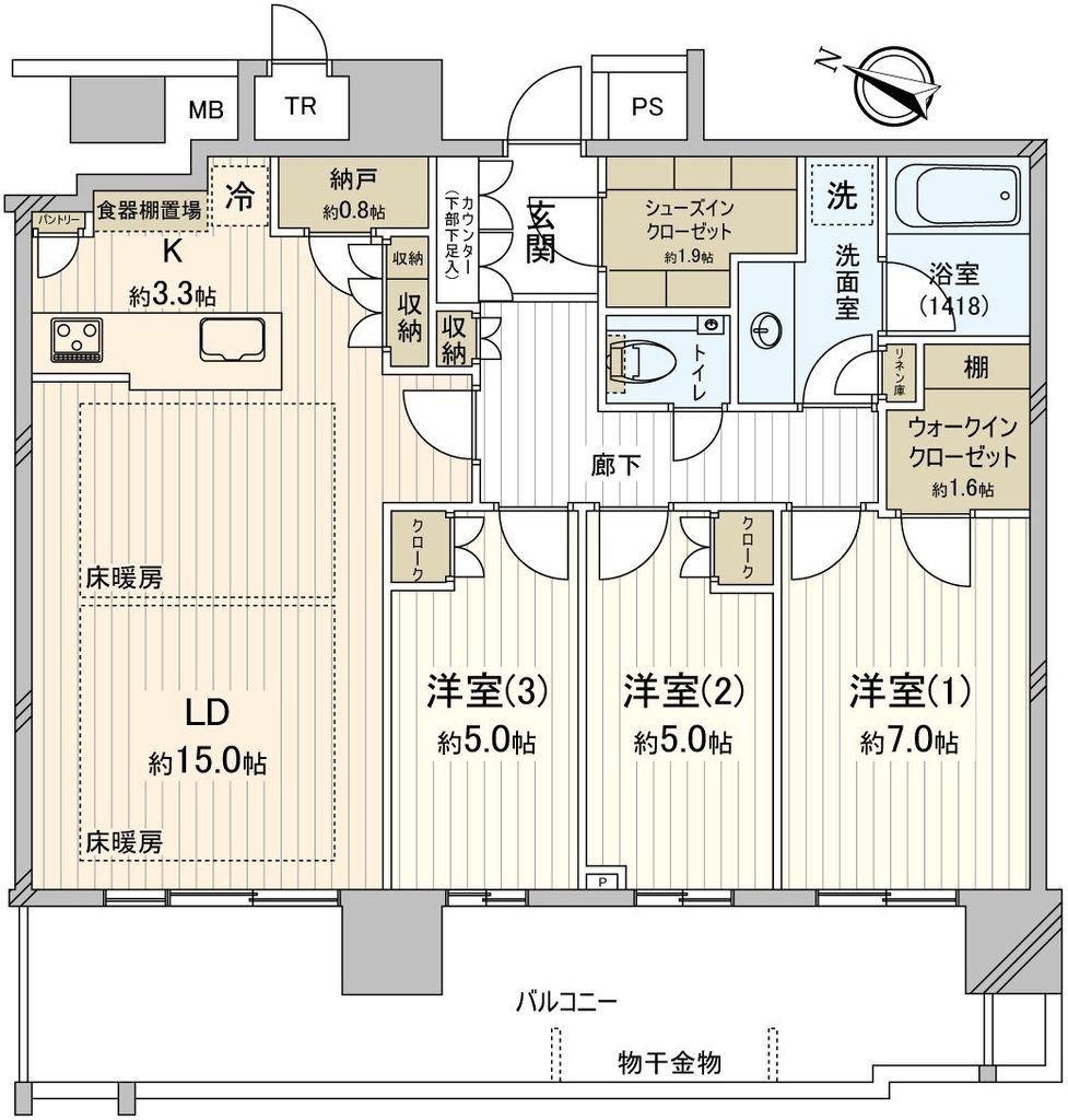 【ＴＨＥ幕張ＢＡＹＦＲＯＮＴ　ＴＯＷＥＲ＆ＲＥＳＩＤＥＮＣＥの間取り】