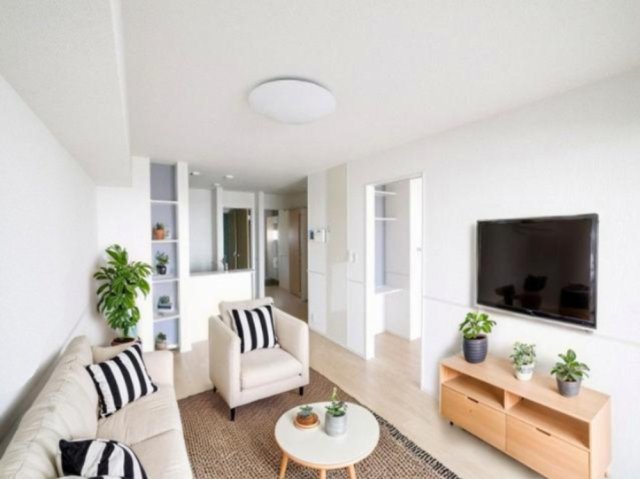 居室・リビング　CGで家具等を配置したもので家具等は含まれません