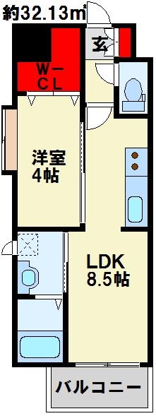 プルーム木町の間取り写真