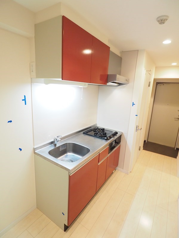 キッチン　2口コンロ・グリル付きです。