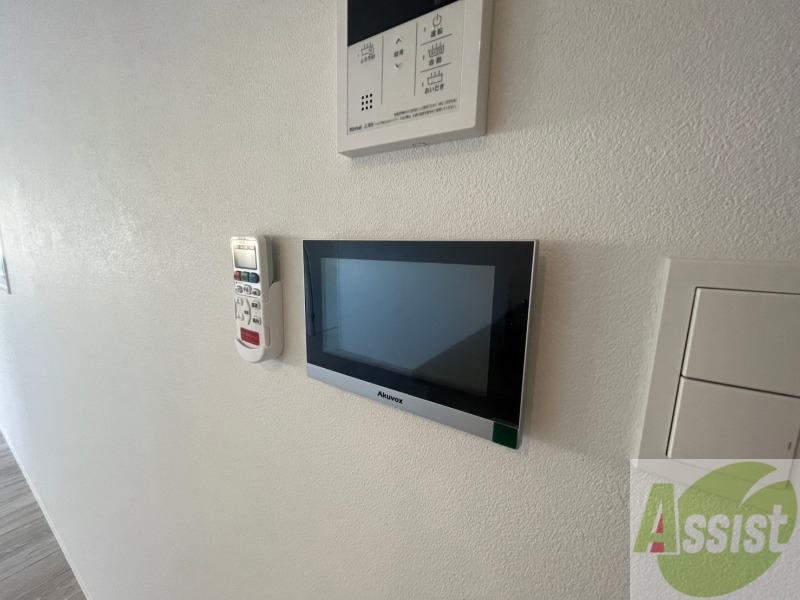 セキュリティ　ＴＶモニター付インターホンです。来客者の顔が見えるので安心！