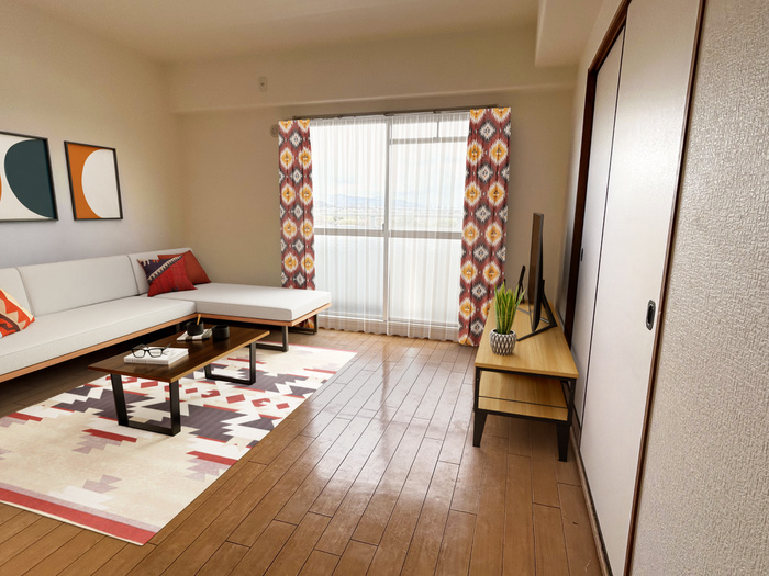 居室・リビング　家具はCGです。