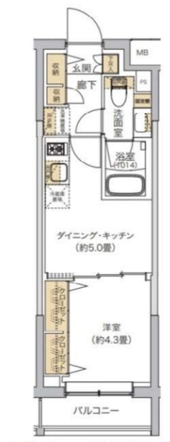リビオメゾン湯島の間取り写真