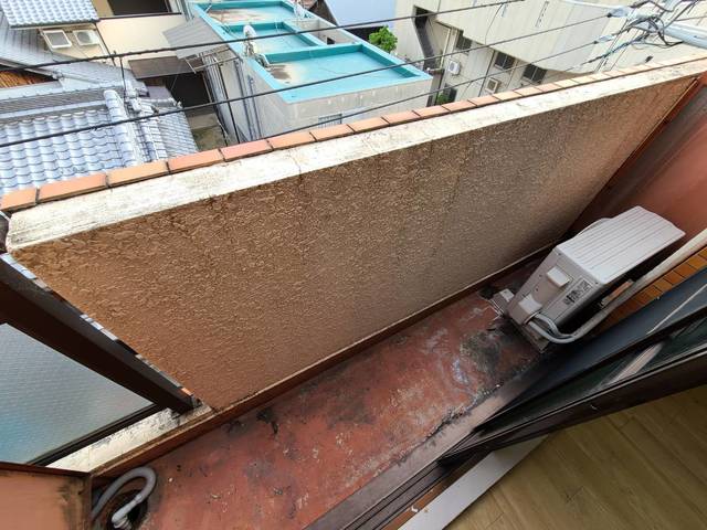 バルコニー　洗濯物を干せます