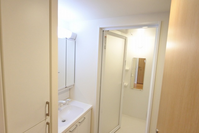 洗面設備　写真は別のお部屋です。