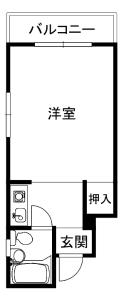 スクエアコート栄町の間取り写真