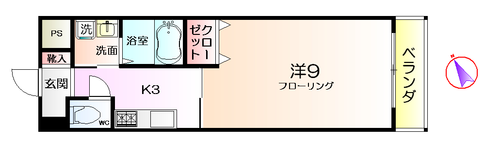 サザンクレスト堺の間取り写真