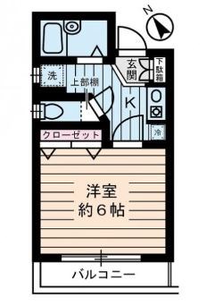 ＪＲ総武線 新小岩駅 徒歩3分 4階建 築27年の間取り写真
