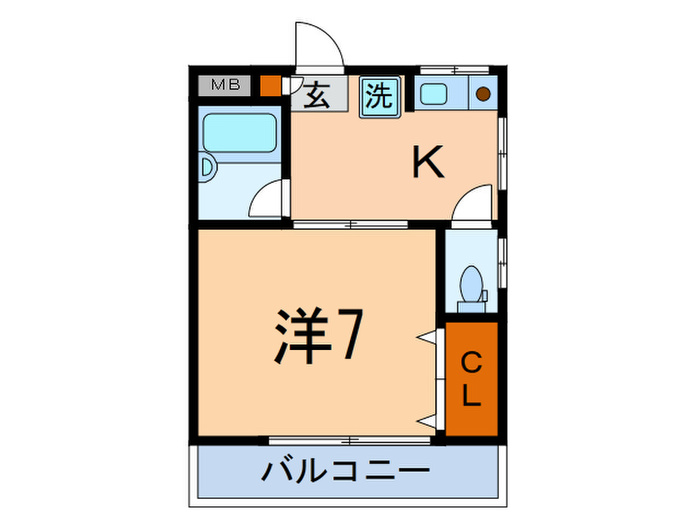 ハイツKの間取り写真