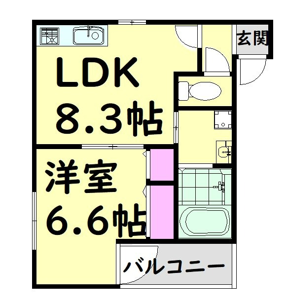 フジパレス助松町の間取り写真