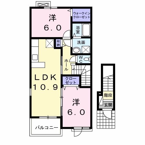 エルンテ 東沖の間取り写真