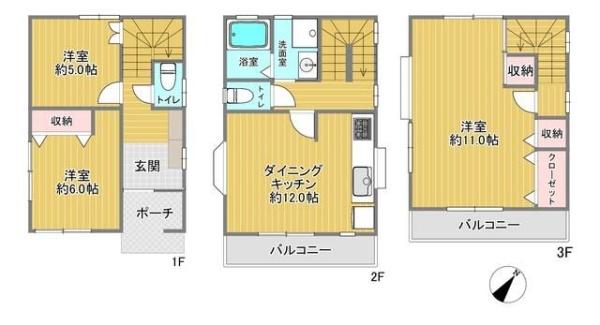 並木3丁目戸建の間取り写真