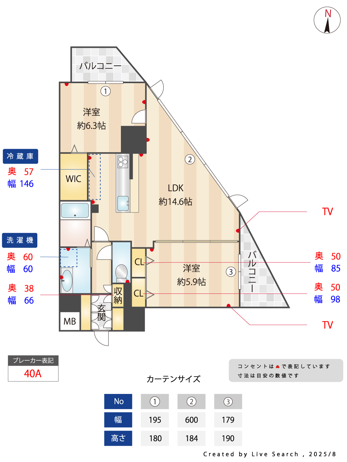 S-FORT警固タワーの間取り写真