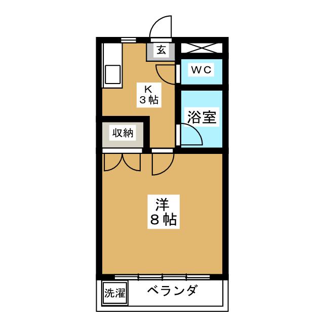 コーポスプリング Aの間取り写真