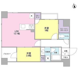 LUPINUS COURTの間取り写真