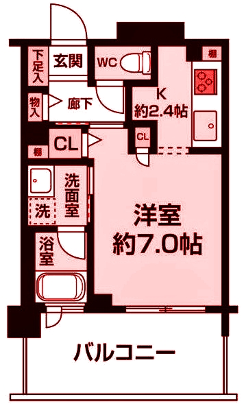 クリオ新杉田駅前の間取り写真