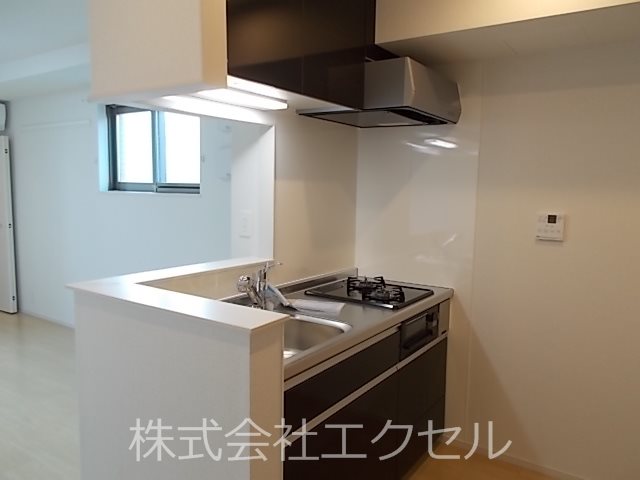 キッチン　２口ガスコンロ付のキッチンです。