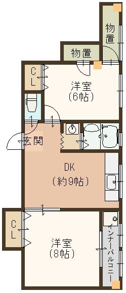 ハイツ豊の間取り