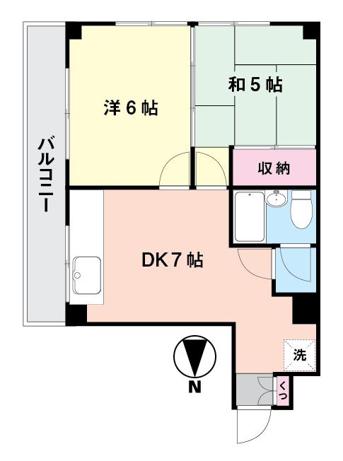 中野区沼袋のマンションの間取り