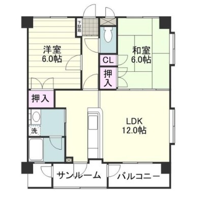 日高ビルの間取り