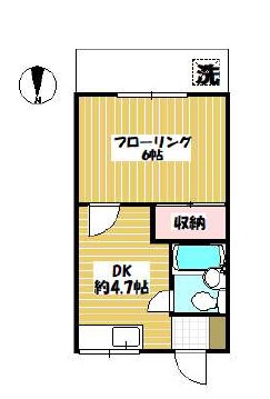 東京都目黒区中町２（アパート）の賃貸物件の間取り