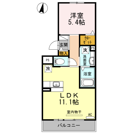 ベルデ込高の間取り