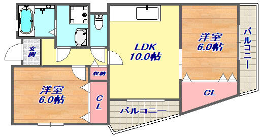 ガーネット森北町の間取り